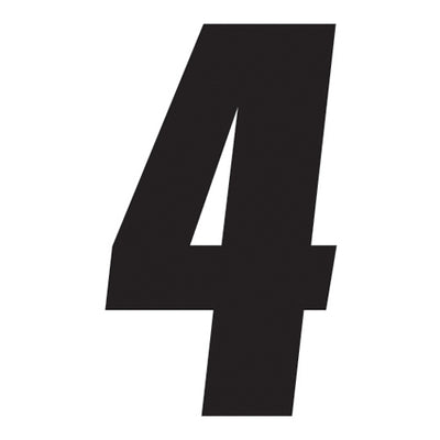 FX 2015 NUMBERS FACTORY 7" BLACK 4#mpn_08-90084