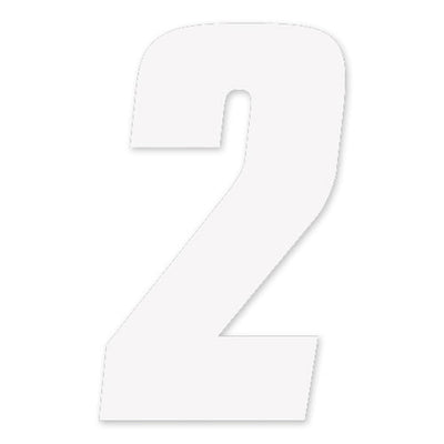 Factory Effex 08-90092 Factory Number 7" White - 2 #08-90092