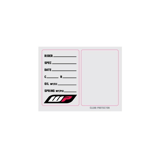 FACTORY EFFEX NA STICKERS WP SUSPENSION SPEC STICKER (3 PACK)#mpn_22-90024