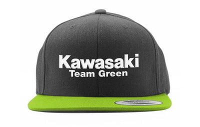 Factory Effex 22-86104 Team Snapback Hat - Black/Green #22-86104