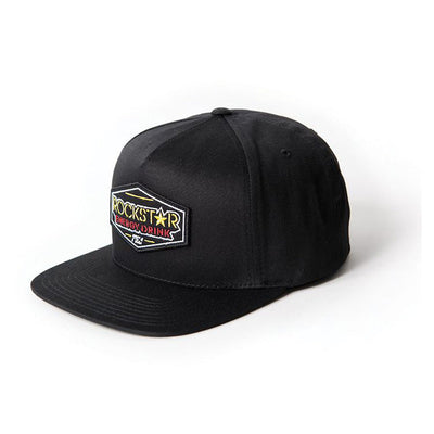 Factory Effex 18-86600 Rockstar Emblem Snapback Hat - Black (One Size) #18-86600