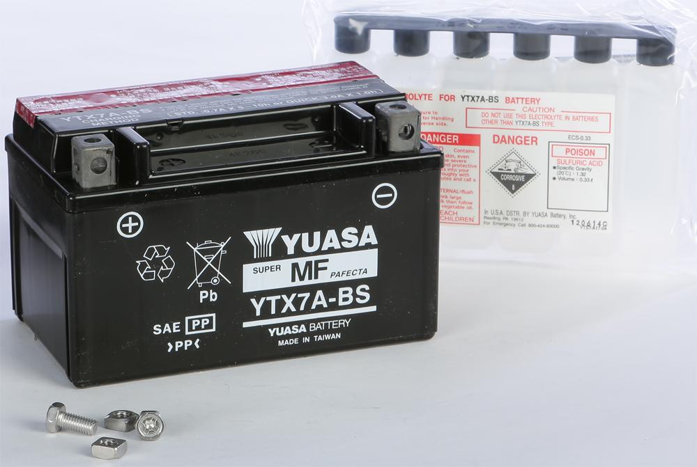 BATTERY YTX7A-BS MAINTENANCE FREE #YUAM32X7A