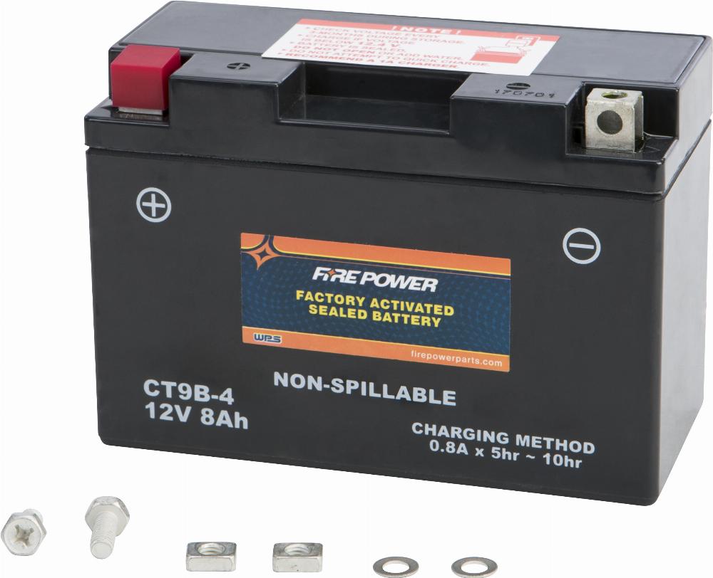 Fire Power CT9B-4 CT9B Sealed Factory Activated Battery #CT9B-4