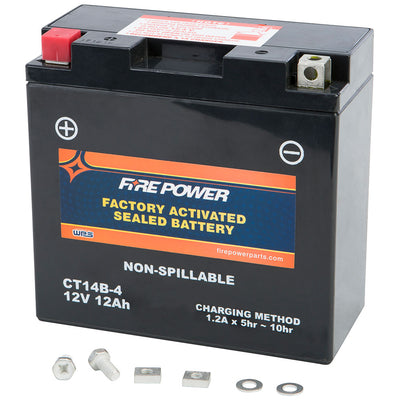Fire Power CT14B-4 CT14B Sealed Factory Activated Battery #CT14B-4