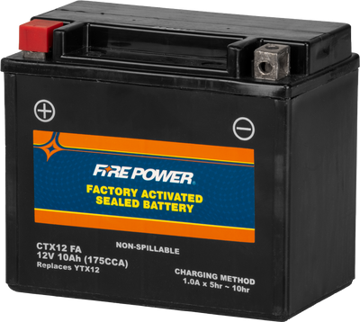 Fire Power CTX12 Sealed Factory Activated Battery #CTX12-BS(FA)