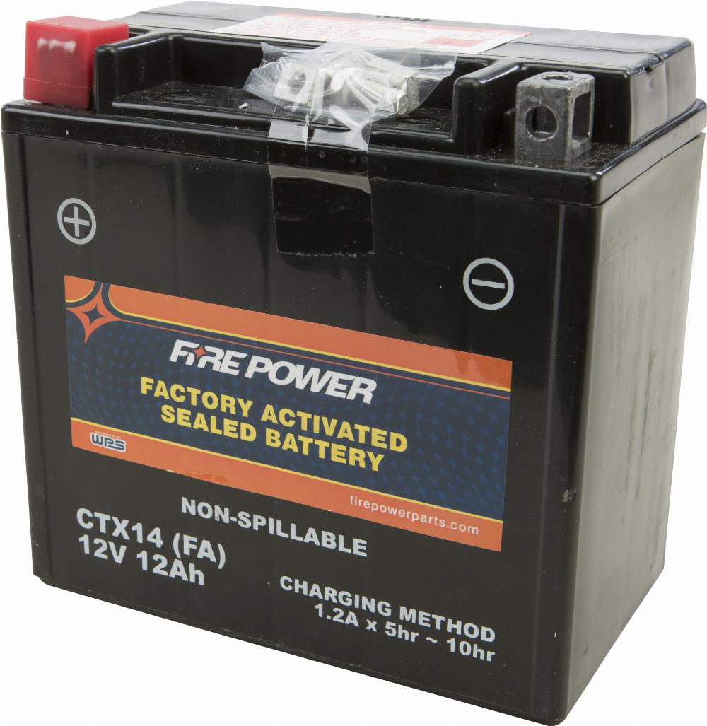 Fire Power CTX14 Sealed Factory Activated Battery #CTX14-BS(FA)