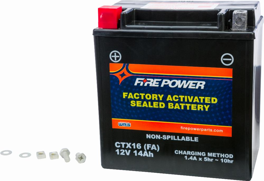 BATTERY CTX16 SEALED FACTORY ACTIVATED #CTX16-BS (FA)