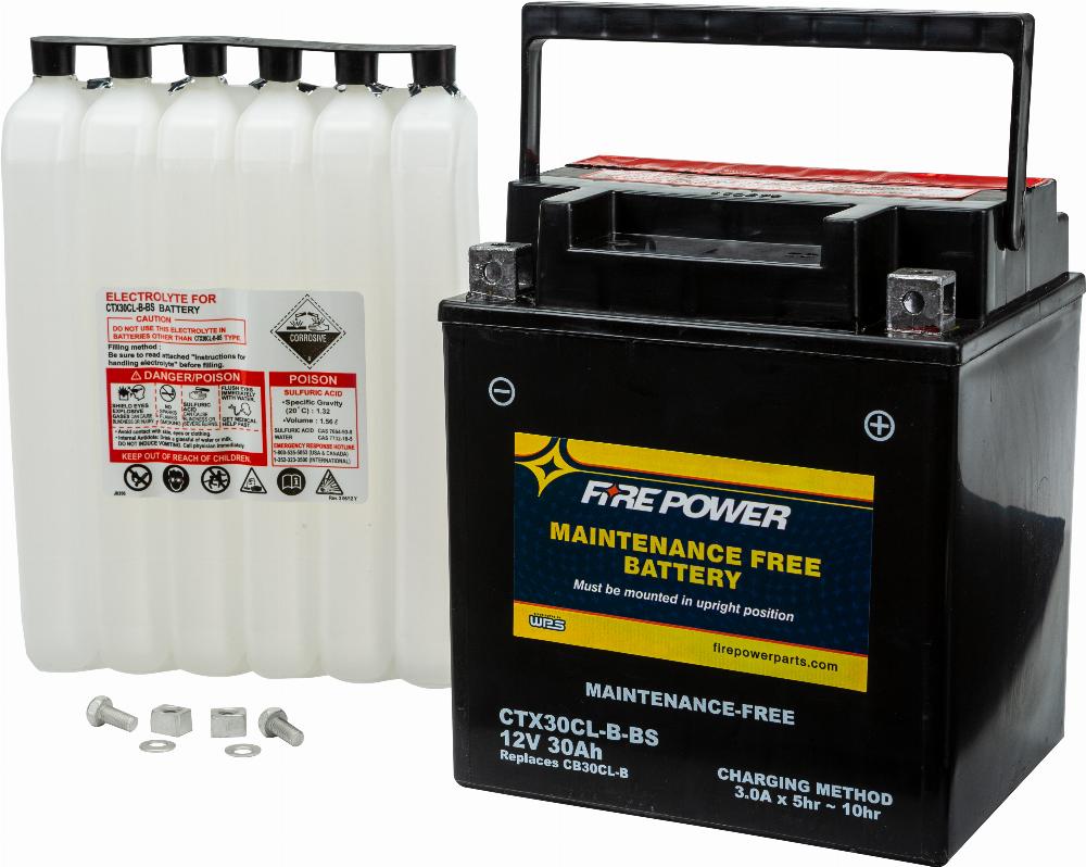 BATTERY CTX30CL-B-BS MAINTENANCE FREE #CTX30CL-B-BS