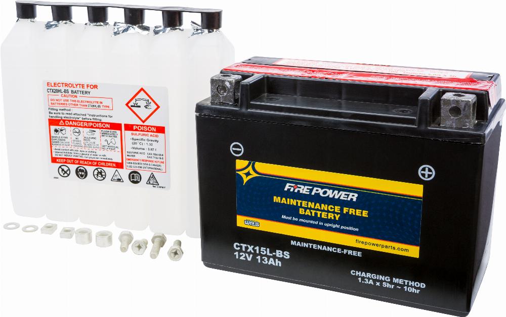 BATTERY CTX15L-BS MAINTENANCE FREE #CTX15L-BS