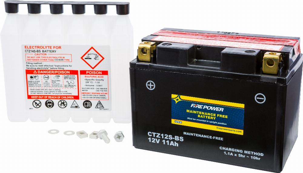 BATTERY CTZ12S-BS MAINTENANCE FREE #CTZ12S-BS