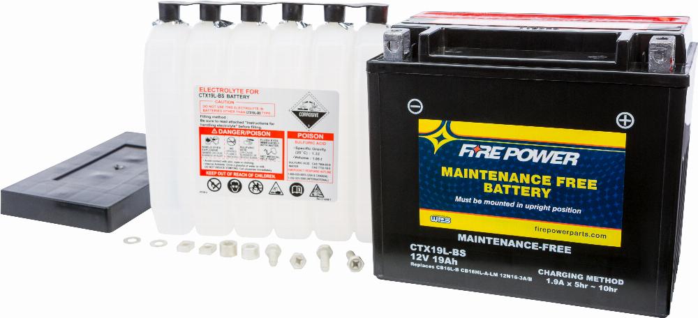 Fire Power CTX19L-BS Maintenance Free Battery Ctx19L-Bs #CTX19L-BS