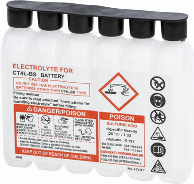 SEALED BATTERY ELECTROLYTE PACK 186CC#mpn_190CC CTX