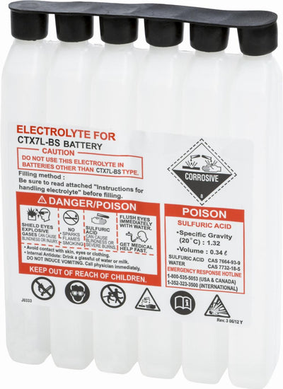 SEALED BATTERY ELECTROLYTE PACK 336CC#mpn_340CC CTX