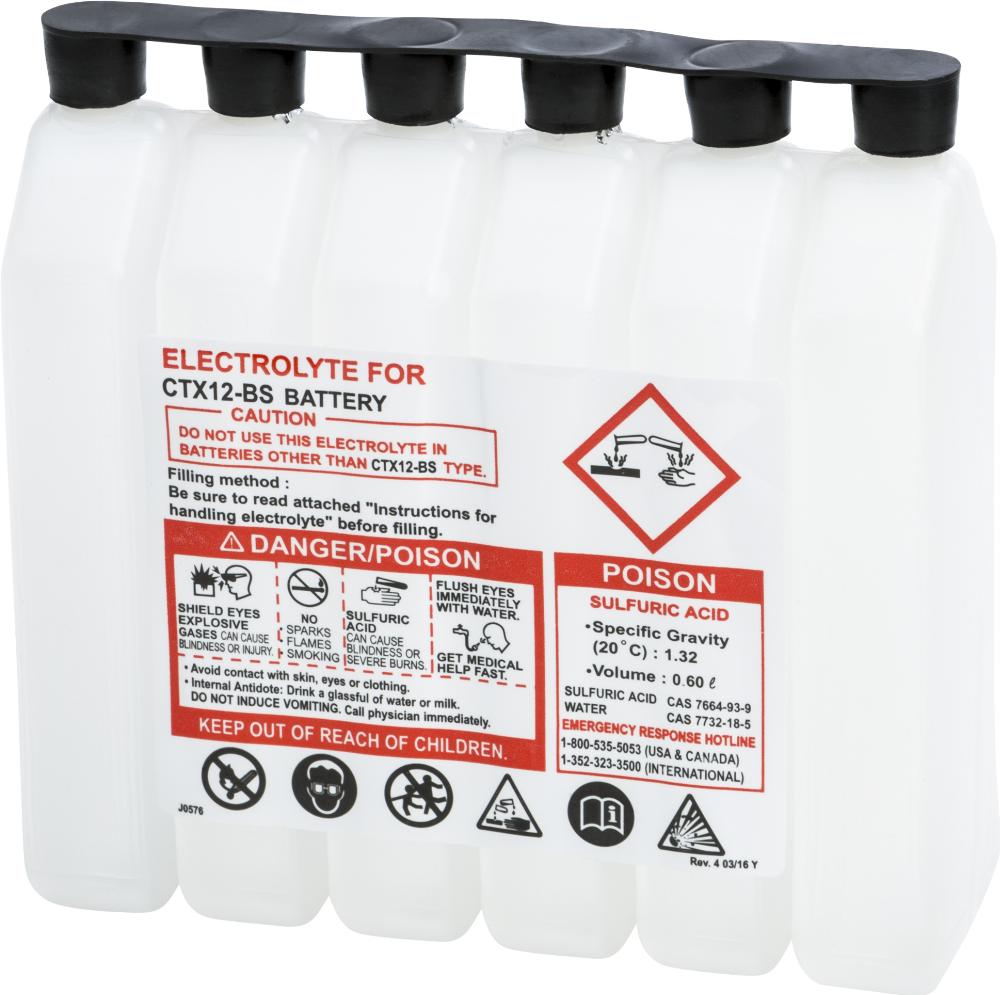 SEALED BATTERY ELECTROLYTE PACK 600CC #600CC CTX