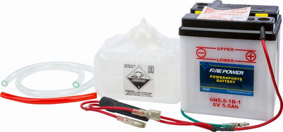 BATTERY W/ACID 6N5.5-1D-1 6V #6N5.5-1D-1