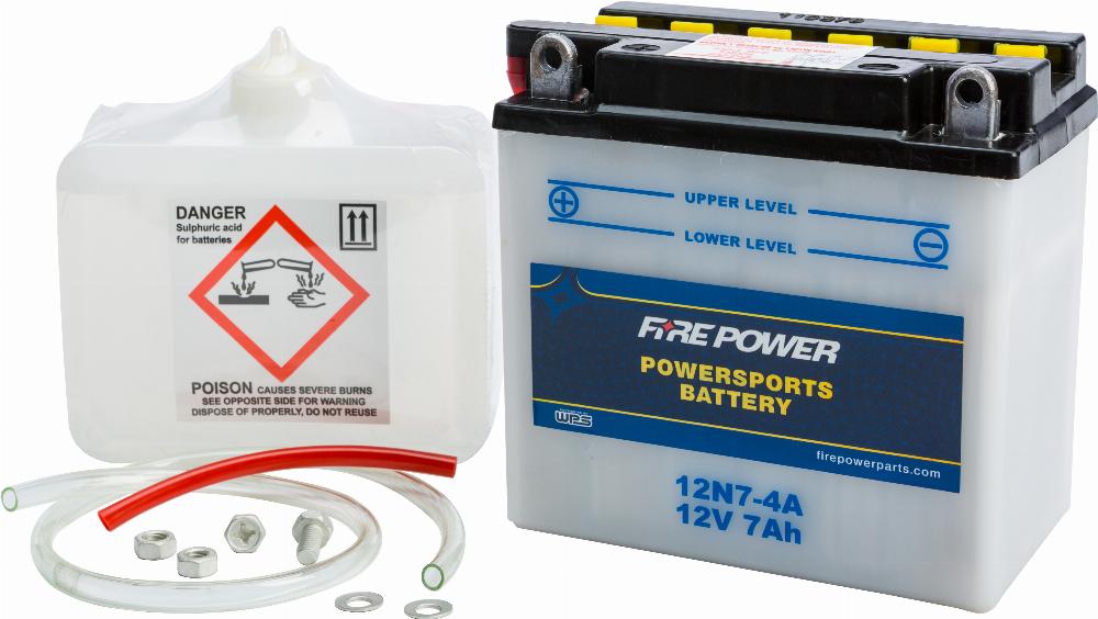 BATTERY W/ACID 12N7-4A 12V #12N7-4A