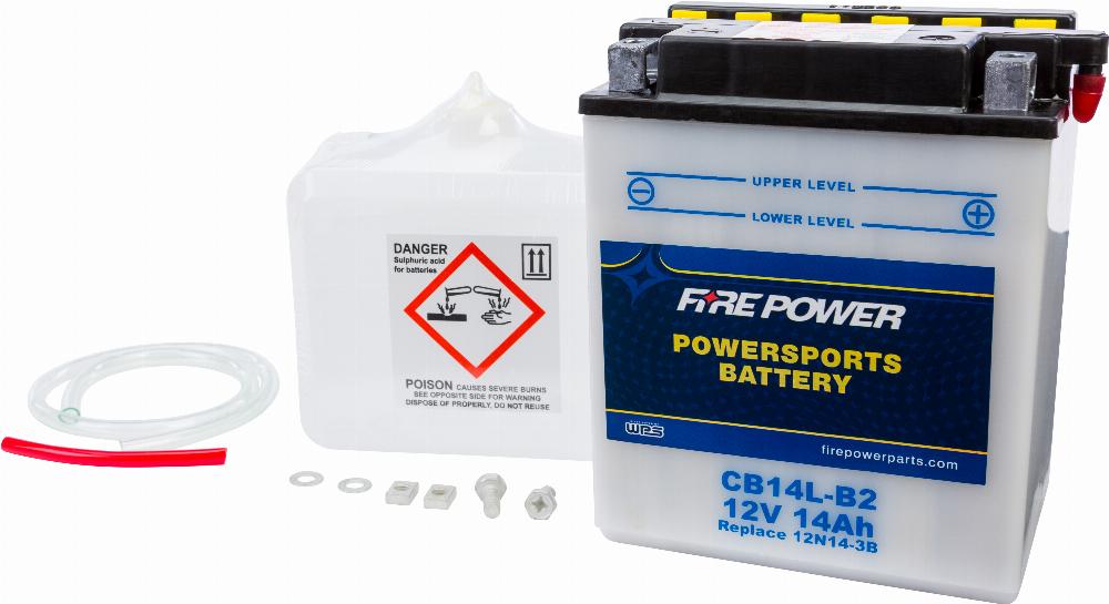 BATTERY W/ACID CB14L-B2 12V HEAVY DUTY #CB14L-B2