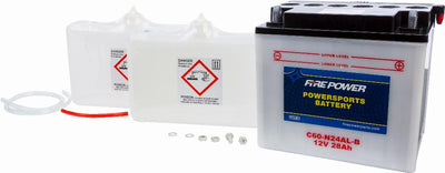 BATTERY W/ACID C60-N24AL-B 12V HEAVY DUTY #C60-N24AL-B