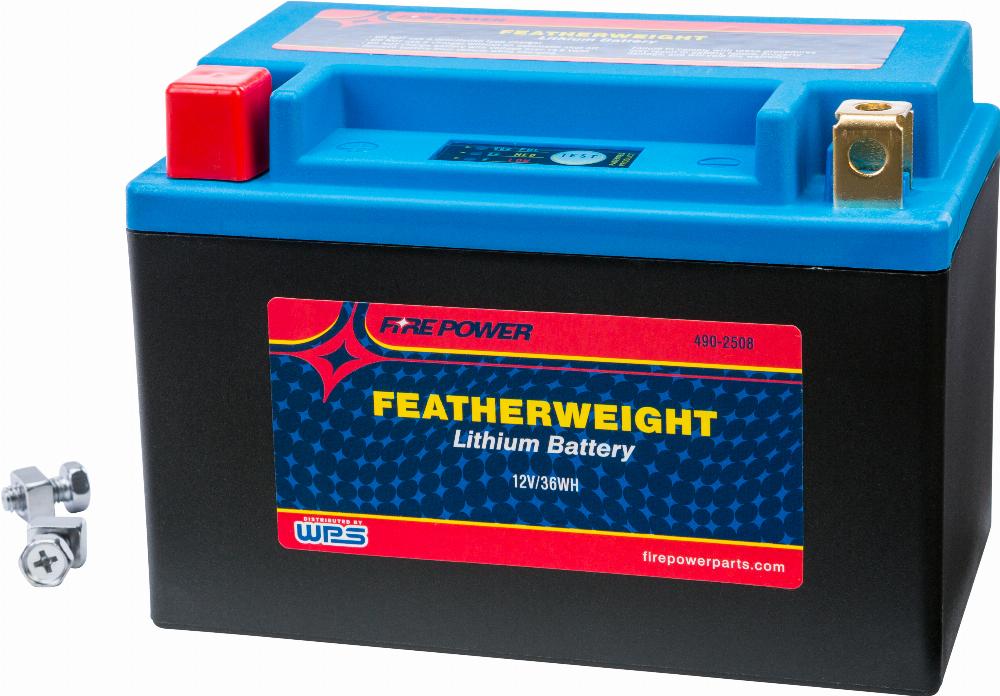 FEATHERWEIGHT LITHIUM BATTERY 180 CCA HJTX9-FP-IL 12V/36WH #HJTX9-FP