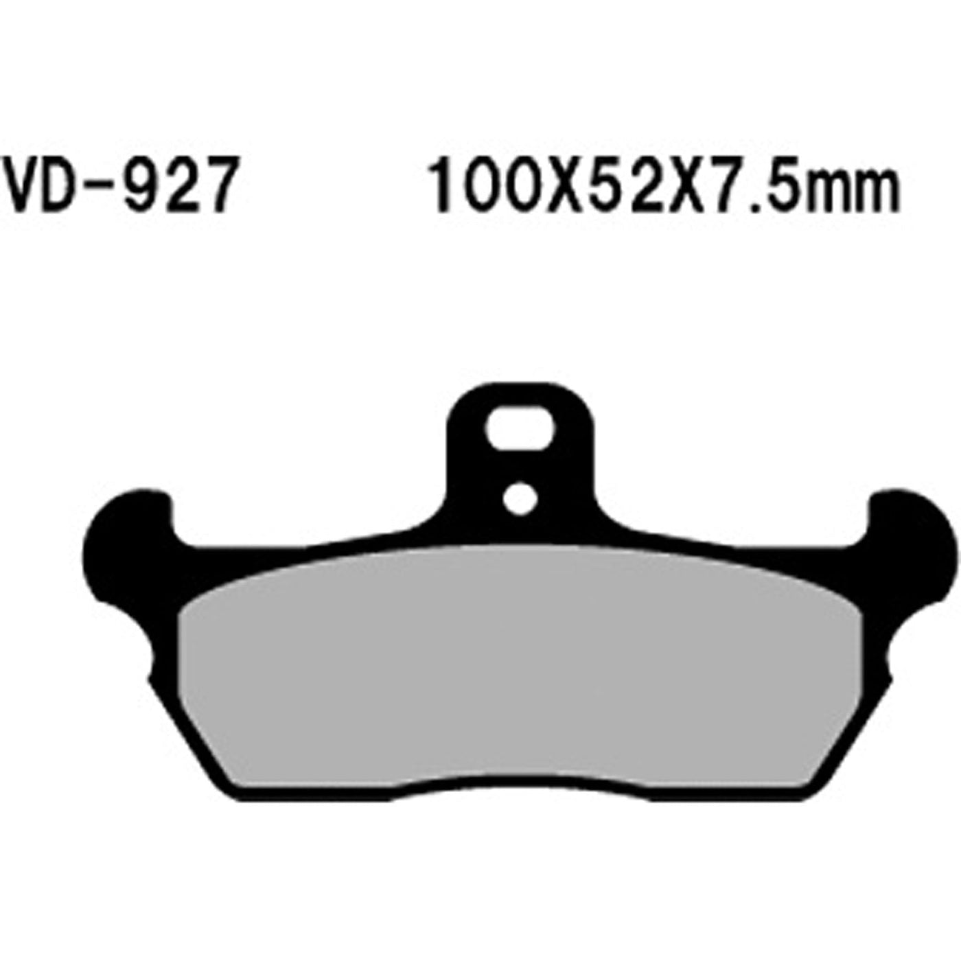 Vesrah 970228 Semi-Metallic Brake Pads #VD-927