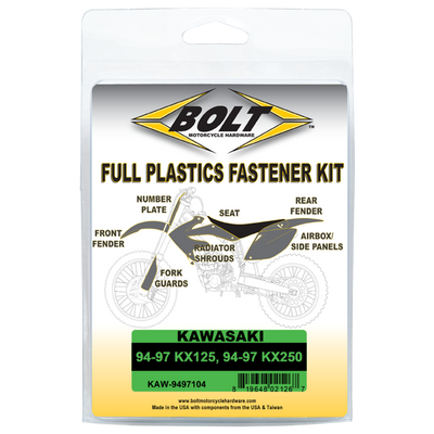 Bolt KAW-9497104 Body Work Fastener Kit #KAW-9497104