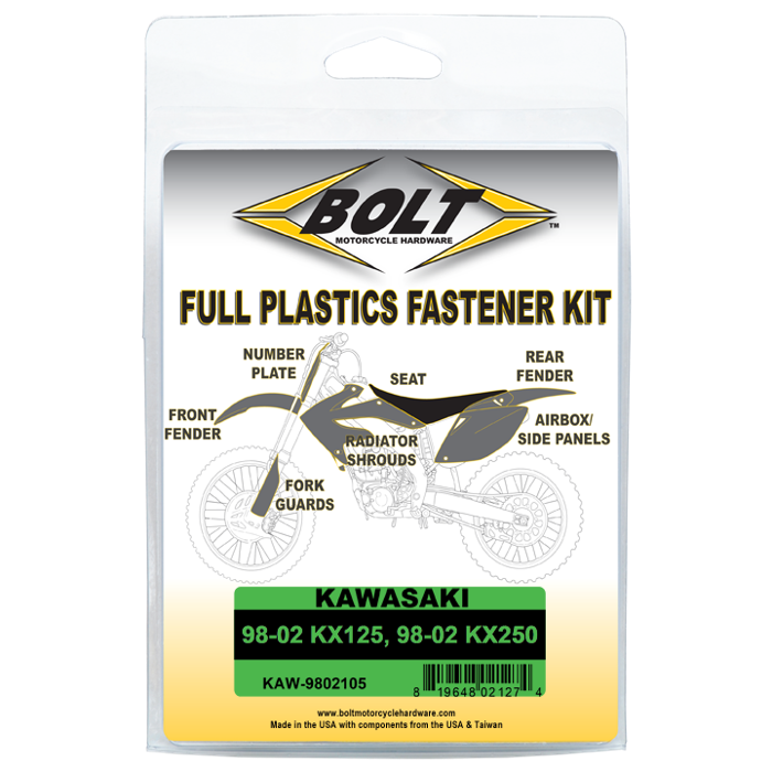 Bolt KAW-9802105 Body Work Fastener Kit #KAW-9802105