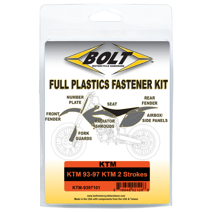Bolt KTM-9397101 Body Work Fastener Kit #KTM-9397101