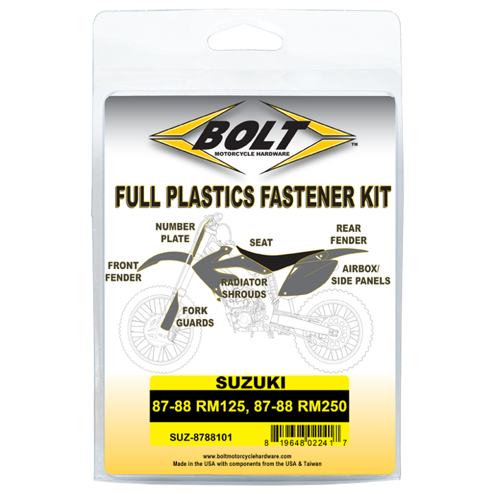 Bolt SUZ-8788101 Body Work Fastener Kit #SUZ-8788101