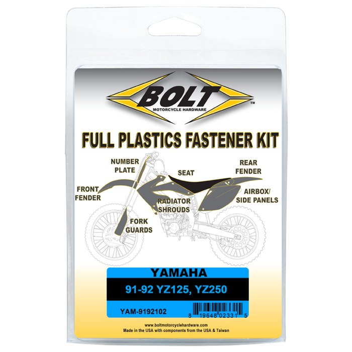 Bolt YAM-9192102 Body Work Fastener Kit #YAM-9192102