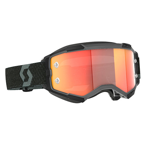 Scott 272828-0001280 Fury Series Goggle Black/Orange - Chrome Works Lens #272828-0001280