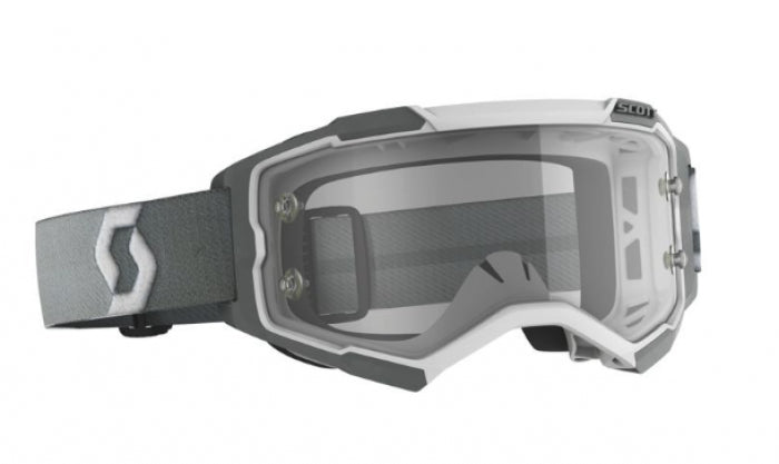 Scott 274514-1039113 Fury Series Goggle White/Grey - Clear Works Lens #274514-1039113