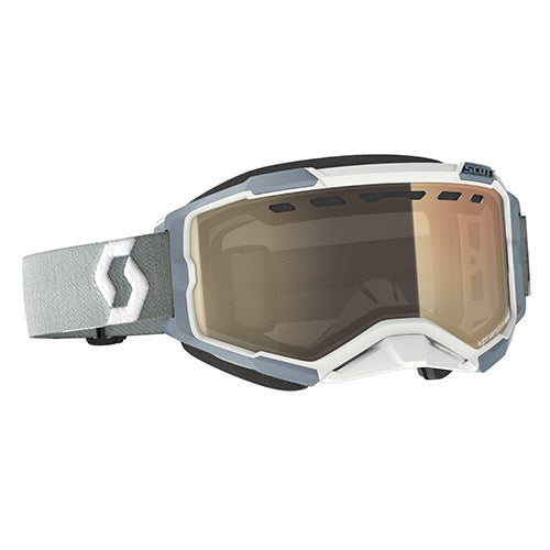 Scott 278604-1039245 Fury Series Snowx Series Goggle White/Grey - Bronze Chrome Lens #278604-1039245