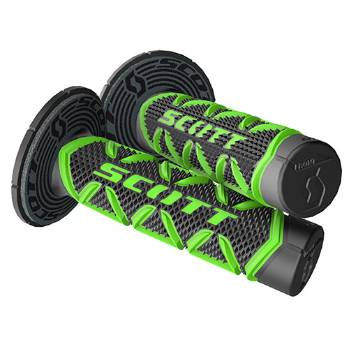 Scott 219626-1089 Grip - Diamond Green/Black Set with Donut #219626-1089