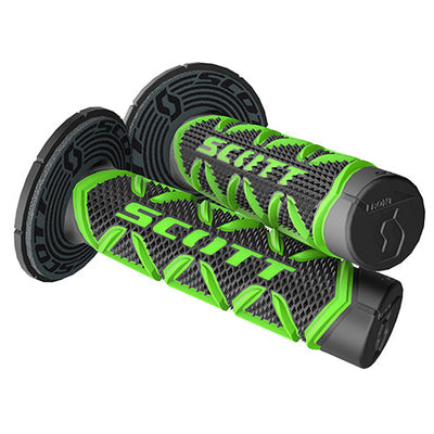 Scott 219626-1089 Grip - Diamond Green/Black Set with Donut #219626-1089