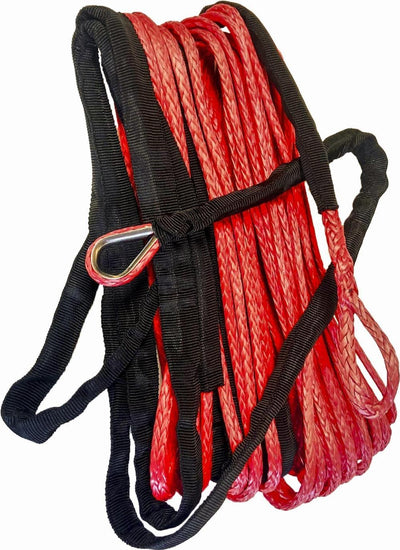 SYNTHETIC WINCH ROPE 3/16" DIAMETER X 50 FT. RED#mpn_600-2050