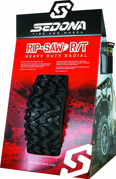 Tire Display Sedona Rip-Saw Corrugated #mpn_SEDONA DISP