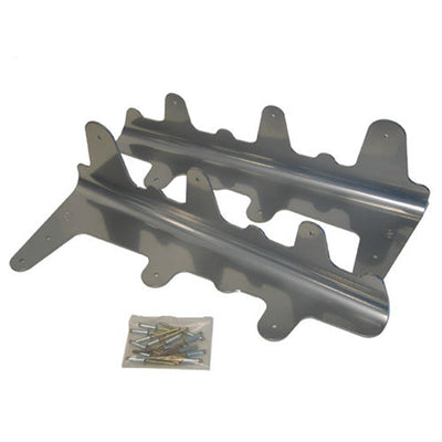 Sport-Parts Inc. SM-04076 Tunnel Supports - Natural Aluminum #SM-04076