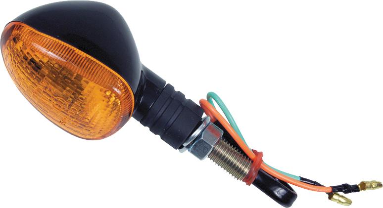 OVAL MARKER LIGHT FRONT BLACK #01100071