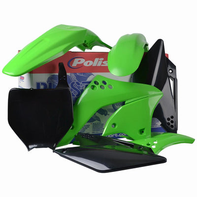 PLASTIC BODY KIT GREEN/BLACK KAW#mpn_90113