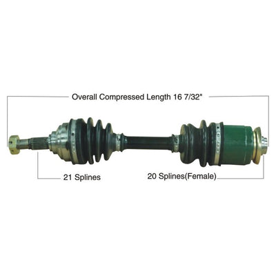 TYTANEUM OE REPLACEMENT CV AXLE ARCTIC CAT FRONT LEFT#mpn_813-0017