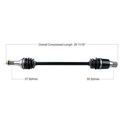 TYTANEUM OE REPLACEMENT CV AXLE KYMCO REAR RIGHT#mpn_813-0126