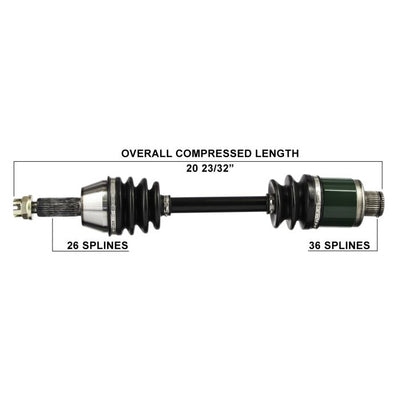 TYTANEUM OE REPLACEMENT CV AXLE POLARIS REAR LEFT / RIGHT#mpn_813-0128