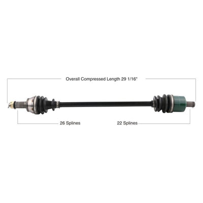 TYTANEUM OE REPLACEMENT CV AXLE POLARIS FRONT LEFT / RIGHT#mpn_813-0158