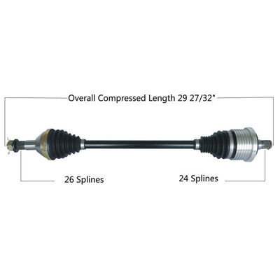 TYTANEUM HEAVY DUTY CV AXLE CAN-AM REAR LEFT / RIGHT#mpn_813-0255