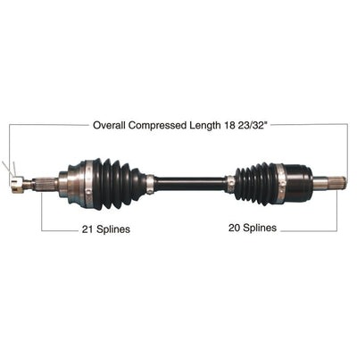 TYTANEUM HEAVY DUTY CV AXLE HONDA FRONT RIGHT/LEFT#mpn_813-0266