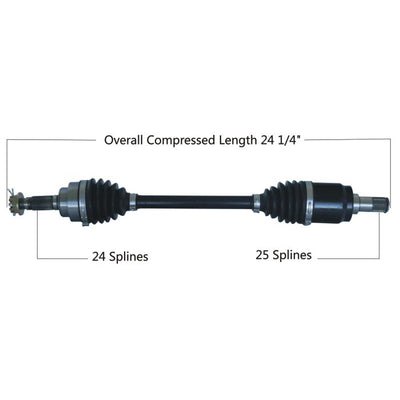 TYTANEUM HEAVY DUTY CV AXLE HONDA REAR LEFT#mpn_813-0273