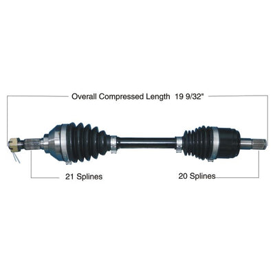 TYTANEUM HEAVY DUTY CV AXLE KAWASAKI FRONT RIGHT#mpn_813-0282