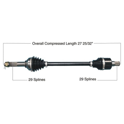 TYTANEUM HEAVY DUTY CV AXLE KAWASAKI REAR LEFT / RIGHT#mpn_813-0283