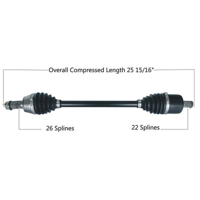 TYTANEUM HEAVY DUTY CV AXLE POLARIS FRONT LEFT / RIGHT#mpn_813-0317