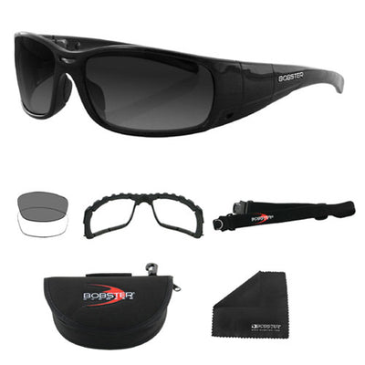GUNNER CONVERTIBLE, BLACK FRAME, PHOTOCHROMIC & CLEAR LENSES#mpn_BGUN001